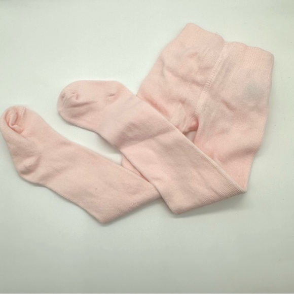NWT New Janie and Jack Infant Girls Ruffle Butt Tights, Light Pink, Holiday Baby - Picture 4 of 4